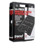 Trend 24 piece router cutter set - 1/4in shank SET/SS24X1/4TC (Package may vary)