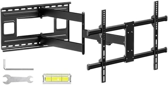 PUTORSEN 101 cm Support Mural TV à Bras articulé très Long, Compatible avec écrans 43-80", Mouvement Complet avec Bras Capable à Tenir 50 kg Max. VESA 800x400mm