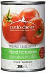 Earth's Choice, Organic Diced Tomatoes, No Salt Added, 12 Count of 398ml