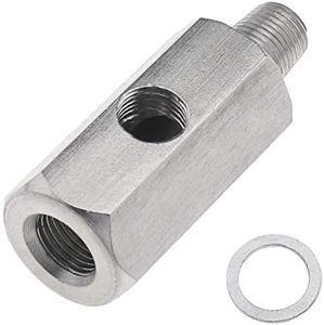 EMSea 1/8 NPT Tee Connector Adapter, DIY Connecting Turbo Oil Line Pressure Sendor- Stainless Steel