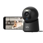 eufy Indoor Cam E30, Latest Generation, 4K UHD Security Camera, 360 Pan-Tilt, Color Night Vision, AI Detection for Human/Pet/Audio/Crying, Human/Pet Auto Tracking, Works with Homekit, Black