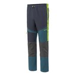 Izas Men Cudier Stretch Pant - Dark Aqua/Smoke/Lime, 2X-Large