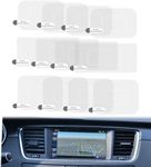 Lyfengdeam 12pcs Windshield Dashcam Stickers, Clear Durable Reusable Electrostatic Film Weatherproof Car Stickers for Mounting Dash Cam