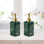 The Better Home Ceramic Soap Dispenser 320ML (2Pcs) Soap Dispenser for Bathroom | Soap Dispenser Set | Soap Dispenser for Kitchen | Hand Soap Dispenser | Soap Dispenser for Wash Basin