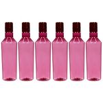 PEARLPET Nile BPA-free Plastic Water Bottle Set of 6 Pcs, Each 1000ml, Wine