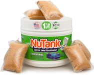 NuTank Septic Tank Treatment - 12 Dissolving Packets - 1 Year Supply of Septic Safe Enzyme Producing Packets - Helps Protect Against Costly Septic Backups - Made in USA