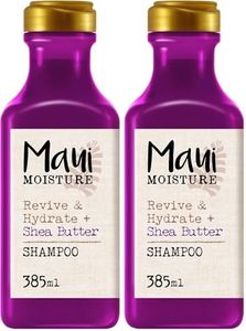 Maui Moisture Shea Butter Shampoo for Dry Damaged Hair, 385ml (Pack of 2)