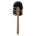 Rubbermaid 6320 17" Overall Length, 1-1/2" Trim Length, Brown Color, Polypropylene Fill, Toilet Bowl Brush with Plastic Handle