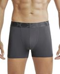 Jockey Men's Cotton Trunks (Pack of 1) (IC28-0105-EBONY Ebony L_Ebony_Black_L)