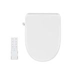 Davivy Electronic Bidet Toilet Seat,Heated Smart Toilet Seat,LED Nightlight, Self Cleaning Full Stainless Nozzle, Elongated,White