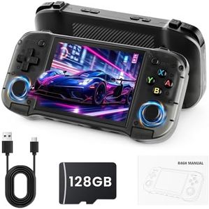 R46H Retro Handheld Game Console, Portable Gaming Console with 20,000+ Classic Games, 4.2” IPS Screen, Linux Handheld Emulator, 128GB TF Card, WiFi Multiplayer for Travel & Gifts
