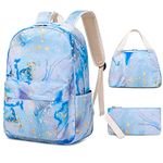 Teen Girls Cute Backpack with Lunch Bag Pencil Bag Set Travel Laptop Backpack He Is Also Back To School Backpacks