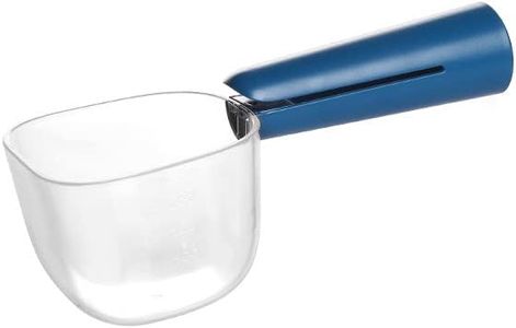 Fenenik Pet Cat Dog Food Scoop, Dog Food Cup Capacity Cat Food Scooper With Sealing Clip, Ice, Coffee Bean, Flour Scoop Bule