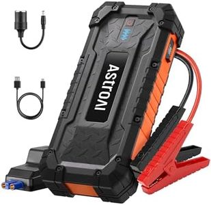 AstroAI S8 Ultra 4000A Car Battery Jumper Starter 24000mah Power Bank (12V DC and QC3.0 Output) for Up to 10.0L Gas & 8.0L Diesel Engines, Portable Jump Starter Box with LED Torch, Jumper Cable