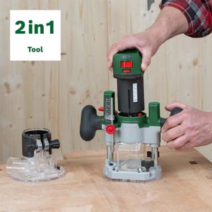 Bosch 2-in-1 Cordless Router 18V – Compact Handheld Power Tool