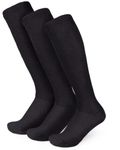 Viasox 3 Pack Non-Binding Diabetic Socks for Men & Women (Medium, Black)