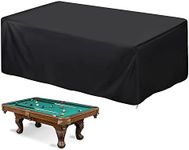 7FT Pool Table Cover Full Protection, Billiard Table Cover Pool Table Protector with Drawstring, Waterproof & Dustproof Snooker Table Covers, Heavy Duty Cover for Snooker Billiard Table