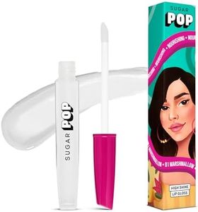 SUGAR POP High shine Lip Gloss - 01 Marshmallow - 3.5 ml | Richly Pigmented | Hyaluronic-Infused | Vitamin E, jojoba oil & shea butter enriched
