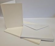 20 x Single Fold A6 Watercolour Greeting Cards (Smooth Textured) 300gsm 20 White C6 Envs AM537