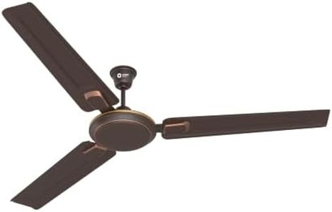 Orient Electric’s 1200 mm Pacific Air Déco| Decorative ceiling fan | Powerful airflow| BEE 1 Star Rated | 2-year warranty | Smoke Brown, pack of 1