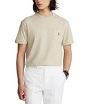 Polo Ralph Lauren Men's Pony Logo Crew Neck T-Shirt, Expedition Dune Heather, XL