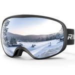 RIOROO Ski Goggles Snowboard Goggles for Men Women Adults Youth,Over Glasses OTG/UV Protection/Anti-fog/Wide Vision