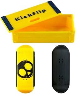 Magnetic Kickflip Fidget Slider Toy for Adults Mini Flip Fingerboard Skateboard with Storage Crat Portable,Office Desk Toys