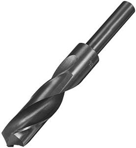 uxcell Reduced Shank Drill Bit 21mm High Speed Steel HSS 9341 Black Oxide with 1/2 Inch Straight Shank