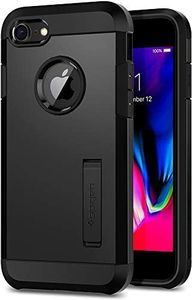 SPIGEN Tough Armor 2 Case Designed for iPhone 8 Heavy Duty Kickstand Hard Cover - Black