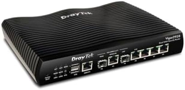 DrayTek Vigor 2928 Multi‑Gigabit Wired FTTP Ethernet Router – 10Gb LAN and WAN, Dual‑WAN Load Balancing, VPN Firewall, Gigabit LAN, Business‑Grade