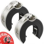 KeppiFitness Barbell Clips, New Concept Barbell Clamps for Weightlifting Bar, Fast Lock/Removal Weight Clips Barbell Collars 2 Inch Olympic for Workout Training