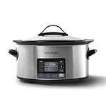 Crock-Pot Slow Cooker with MyTime Adjusting Cook Cycle | 6-Quart Programmable Slow Cooker for 7+ People | 5.7 L | Stainless Steel