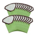 20 Pack 107314 Backpack Vacuum Filter Bags Compatible with ProTeam 6 QT Backpack Vacuum Cleaner，Replace Part #107314 Open Triangular Collar