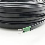 Warming Cable Anti-freeze Electric Heater Wire for Roof Water Pipe, Self Regulating Frost Protection Heating Cable, 12V 24V 110V 220 Volts Electric Heater Wire Heating Durable (Size : 5m, Color : 24