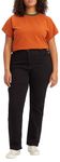 Levi's Women's Plus Size 724 High Rise Straight Jeans, Black Sheep, 16 S