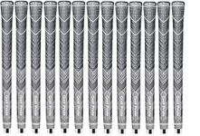 Set of 13 New Golf Pride MCC Plus4 Grips, Gray, Standard