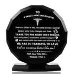 Doctor Appreciation Gifts Crystal Plaque Gifts for Doctor Best Doctor Day Gifts Thank You Doctor Gifts for Women Men Crystal Appreciate Plaque Gifts for Doctor