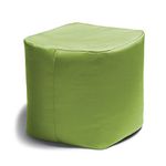 Jaxx Luckie Outdoor Patio Bean Bag Ottoman, Lime Green