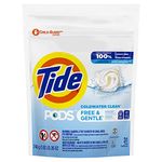 Tide PODS Free & Gentle, Laundry Detergent Liquid Pacs, Unscented and Hypoallergenic for Sensitive Skin, 31 Count - Packaging May Vary