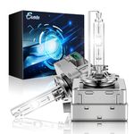 Erato D3S Xenon HID Headlights Bulb 6000K 35W 12V HID Headlamp Bulbs With Metal Stents Base Car HID Conversion Kits High Low Beam Replacement Lights 2 Pack of Special Car Bulbs(6000K, D3S)