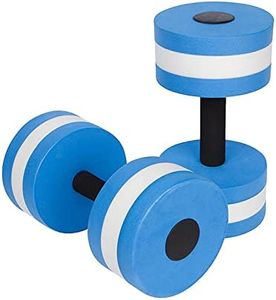 Water Weights Aquatic Dumbbells for Pool Exercise Set, 2PCS Water Dumbells Pool Resistance, Water Aerobic Exercise Foam Dumbbell Aquatic Fitness Barbells Equipment for Men Women Weight Loss (Blue)