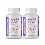 Nutrazen Height Boost (Pack of 2 -120 Tablets) - 60 Days Dosage | Supports Bone Health with Essential Vitamins, Minerals, and Micronutrients for Overall Wellness | Height Growth for Kids, Teens and Adults