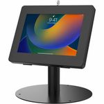 Hyperflex Kiosk Stand – CTA Secure Kiosk Stand for Tablets Heavy-Duty Locking Enclosure for IPad 10th Gen 10.9-Inch - IPad 7th/8/9 Gen - IPad Pro 11-Inch - Galaxy Tab S5E & More - Black (PAD-HSKSB)