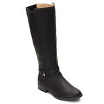 LifeStride Women's Xtrovert Knee High Boot, Black, 11 Wide