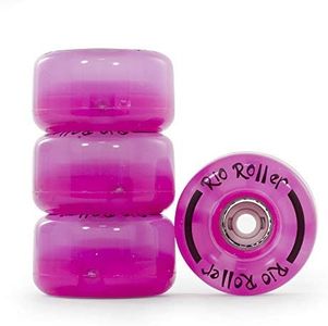 Rio Roller Light Up Wheels, Unisex Adult, unisex-adult, RIO535_S_Rosa (Frost), Pink (Frosted), Small