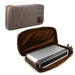 TUFF LUV [Compatible with Bose Soundlink Bluetooth Speaker III / 3] Herringbone Tweed Travel Case - Brown