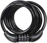 Master Lock Bike Cable Lock, Combination, 1.8 m Coiling Cable, Outdoor 8221EURDPRO - Use with All Kinds of Bike, Skateboards, Strollers, Lawnmowers and Other Outdoor Equipment