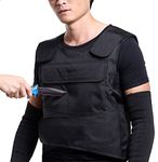 YD Body Anti Knife Stab Front and Back Proof Vest Concealed Vest Free + Knife Proof Cut Resistant Work Gloves (Protection Vest)