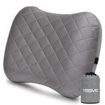 YISSVIC Camping Pillow for Sleeping Inflatable Pillow Travel with Removable Cover for Neck Lumber Support Backpacking Pillow Travel Air Pillows for Camping Hiking Backpacking Airplane Flight