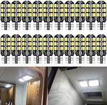 UNXMRFF 921 922 912 LED Bulbs White Super Bright 24-SMD Camper Light Bulbs T10 168 194 LED Bulb for 12V RV Light Bulbs, Travel Trailer RV Interior Ceiling Lights, Car Dome Map lights (Pack of 20)